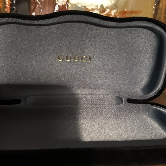 New Gucci Glasses case black classic velvet - Picture 2 of 5